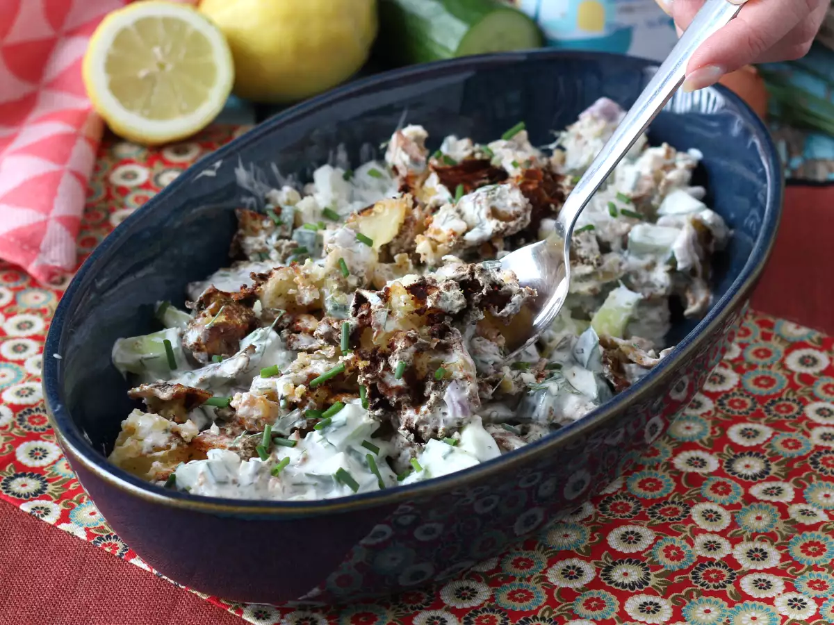 Recept Uborka és ropogós burgonyasaláta