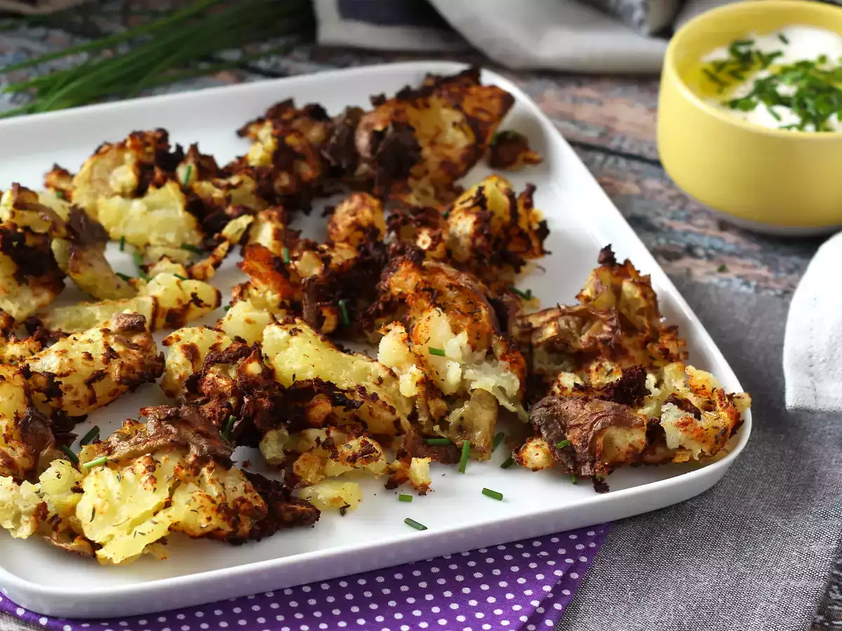 Recept Zúzott burgonya air fryerrel, az ultra ropogós köret!