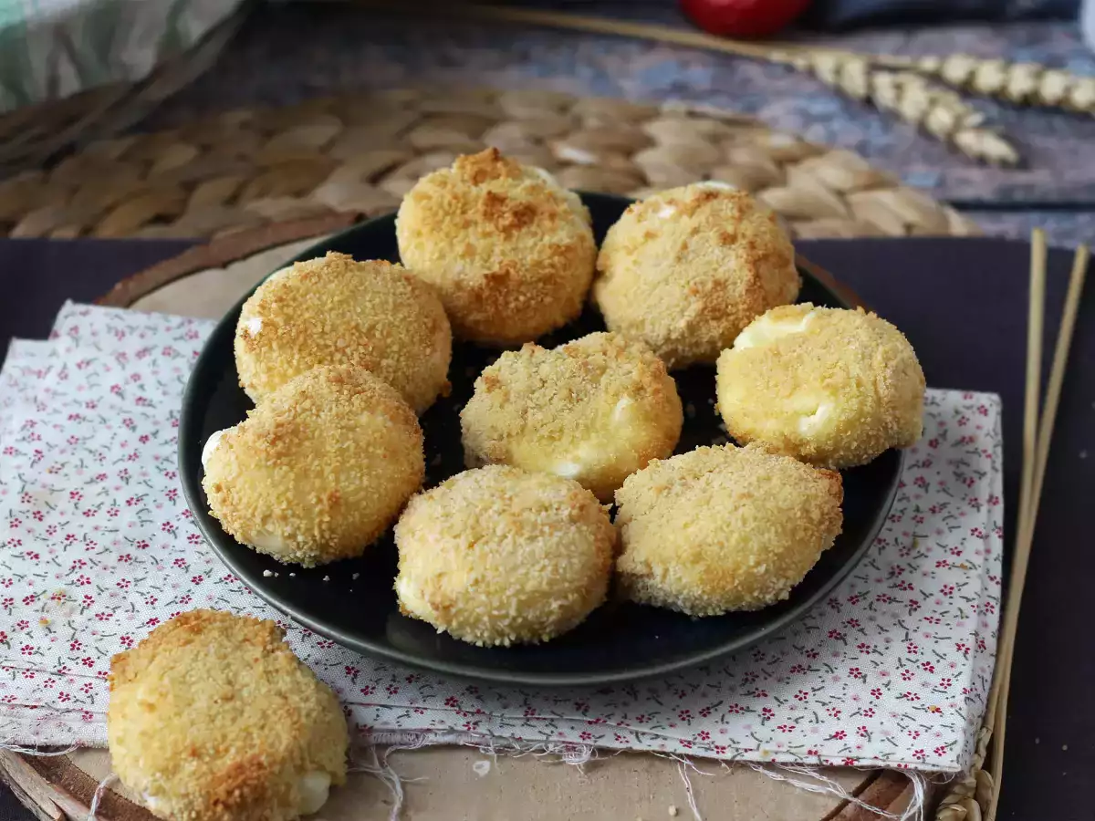Recept Air fryer panírozott babybels
