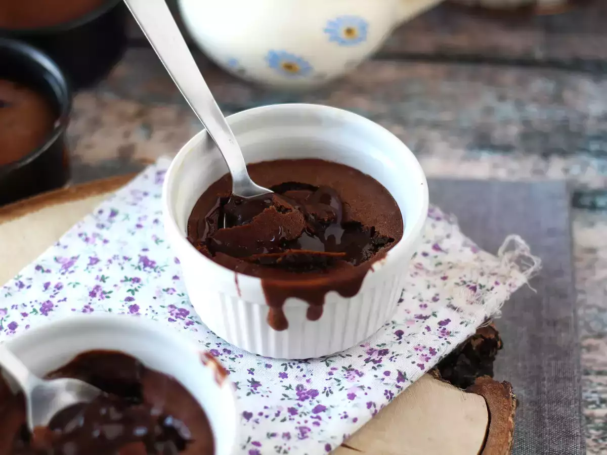 Recept Extra folyós air fryer csokoládé fondant!