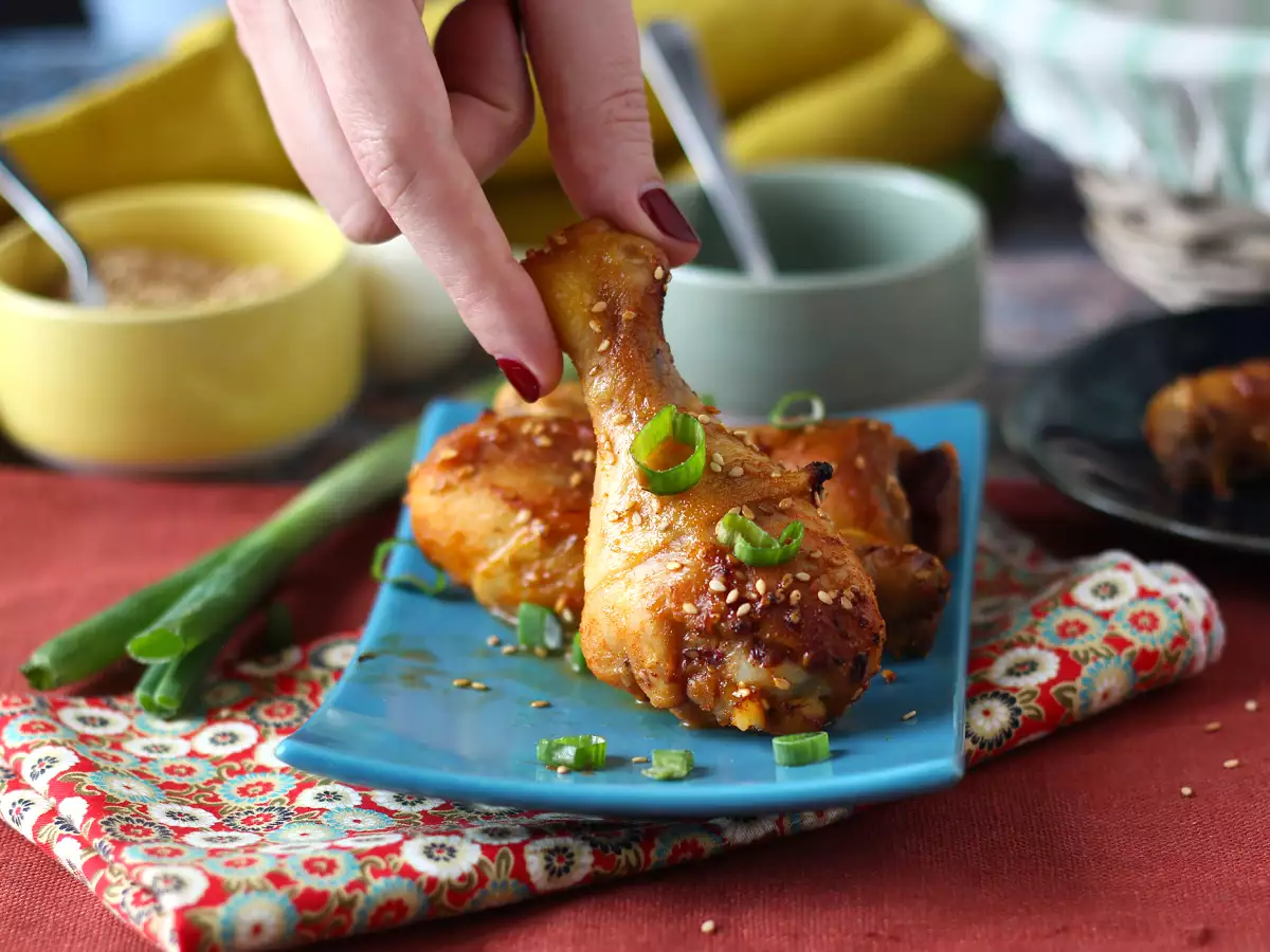 Recept Csirkecombok japán páccal