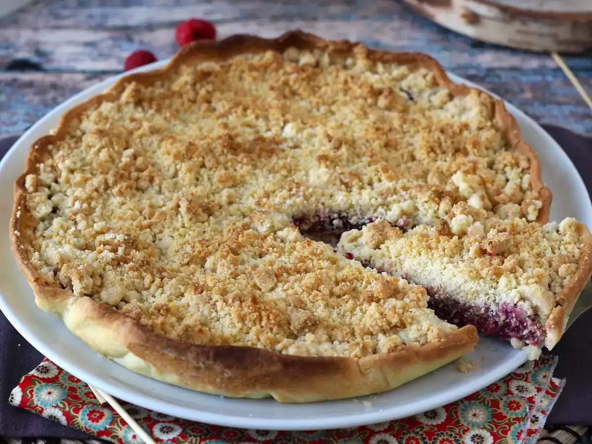 Recept Express piros gyümölcsös torta
