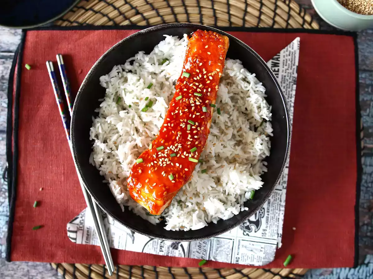 Recept Koreai lazac gochujang mártással 8 perc alatt elkészül