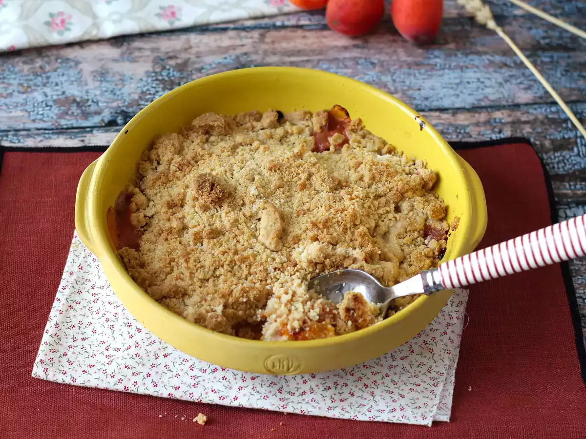 Recept Sárgabarack morzsolódik