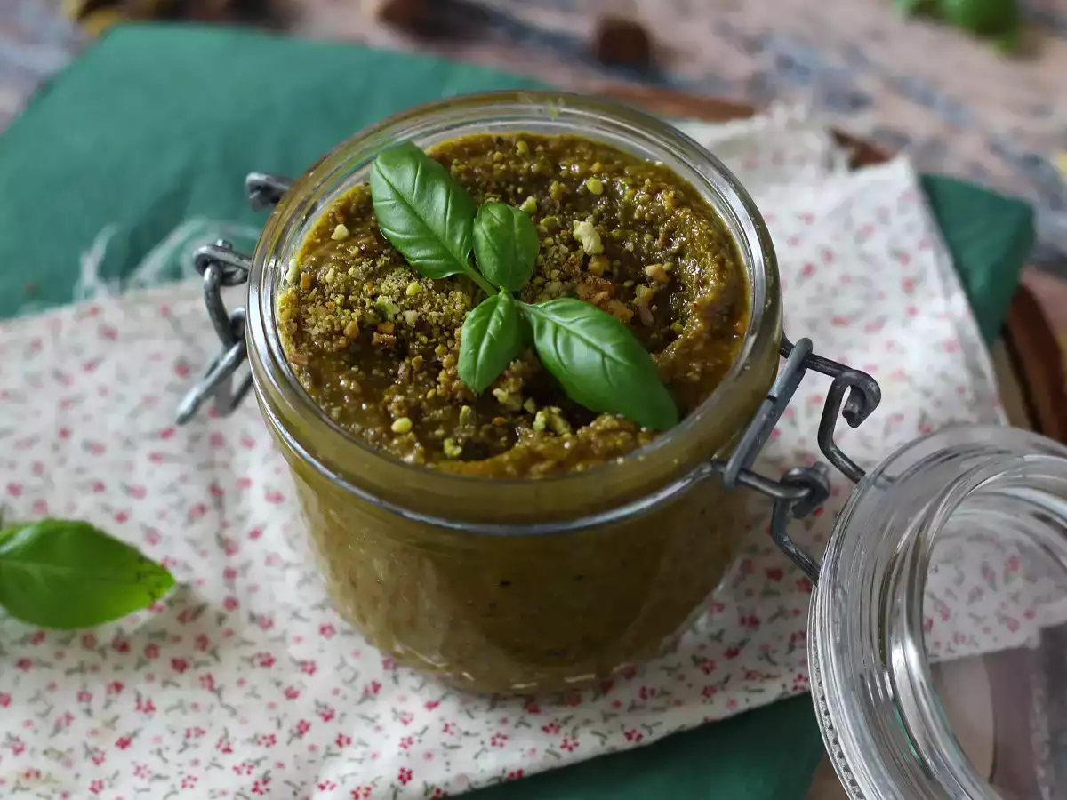 Recept Pisztácia pesto, egy egyszerű és ízletes szósz