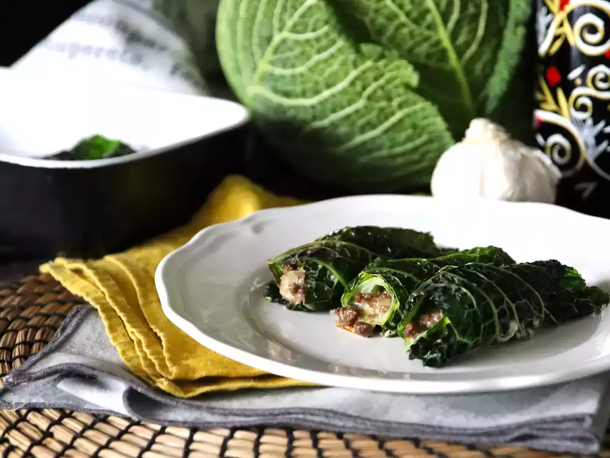 Recept Sült káposztatekercsek, az egyszerű és olcsó recept a családi ebédhez