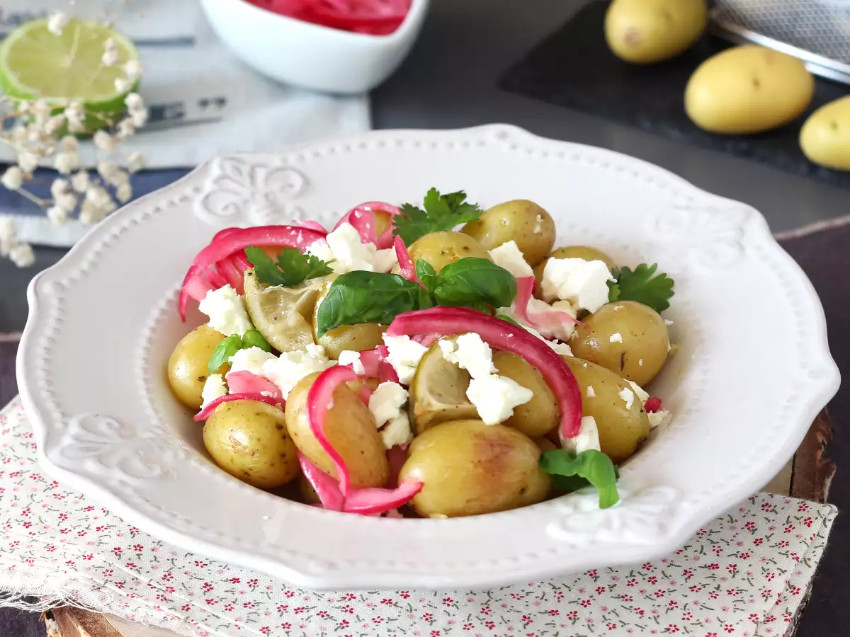 Recept Papillote burgonya citrommal és fetával