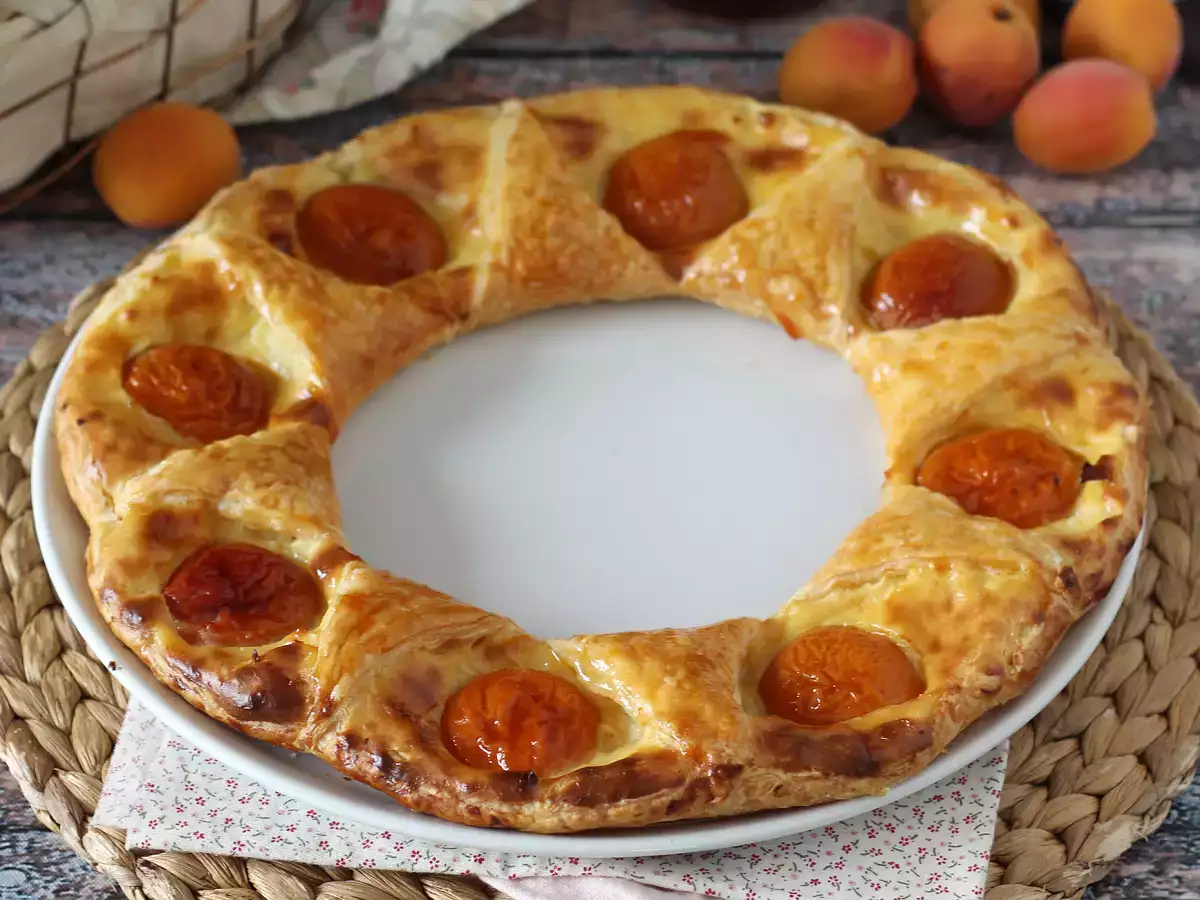 Recept Tarte oranaise - leveles tészta, puding és sárgabarack