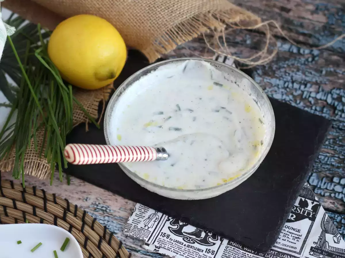 Recept Egészséges joghurtmártás