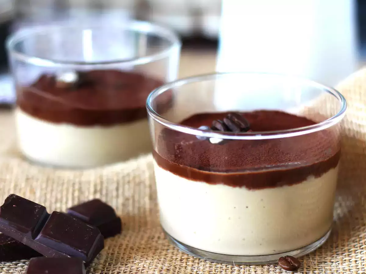 Recept Kávés puding ganache-val és kakaóval