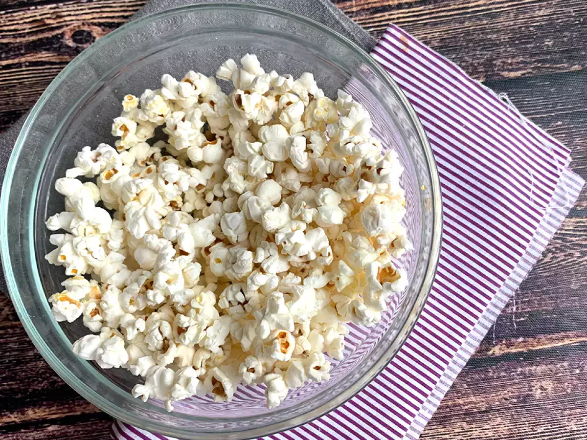 Recept Olajmentes mikrohullámú pattogatott kukorica