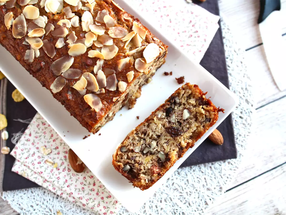 Recept Cukor hozzáadása nélküli müzlis süti - a tökéletes sportolás előtti recept a pazarlás megelőzésére!