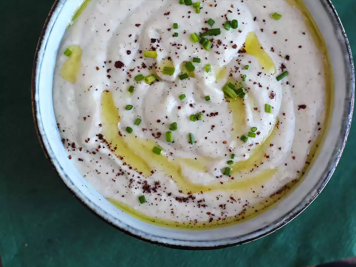 Recept Fehérbab és kókusztejes humusz