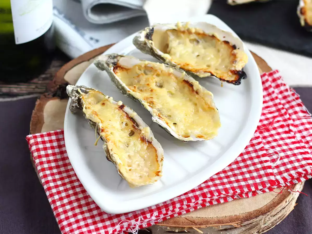 Recept Gourmet osztriga au gratin