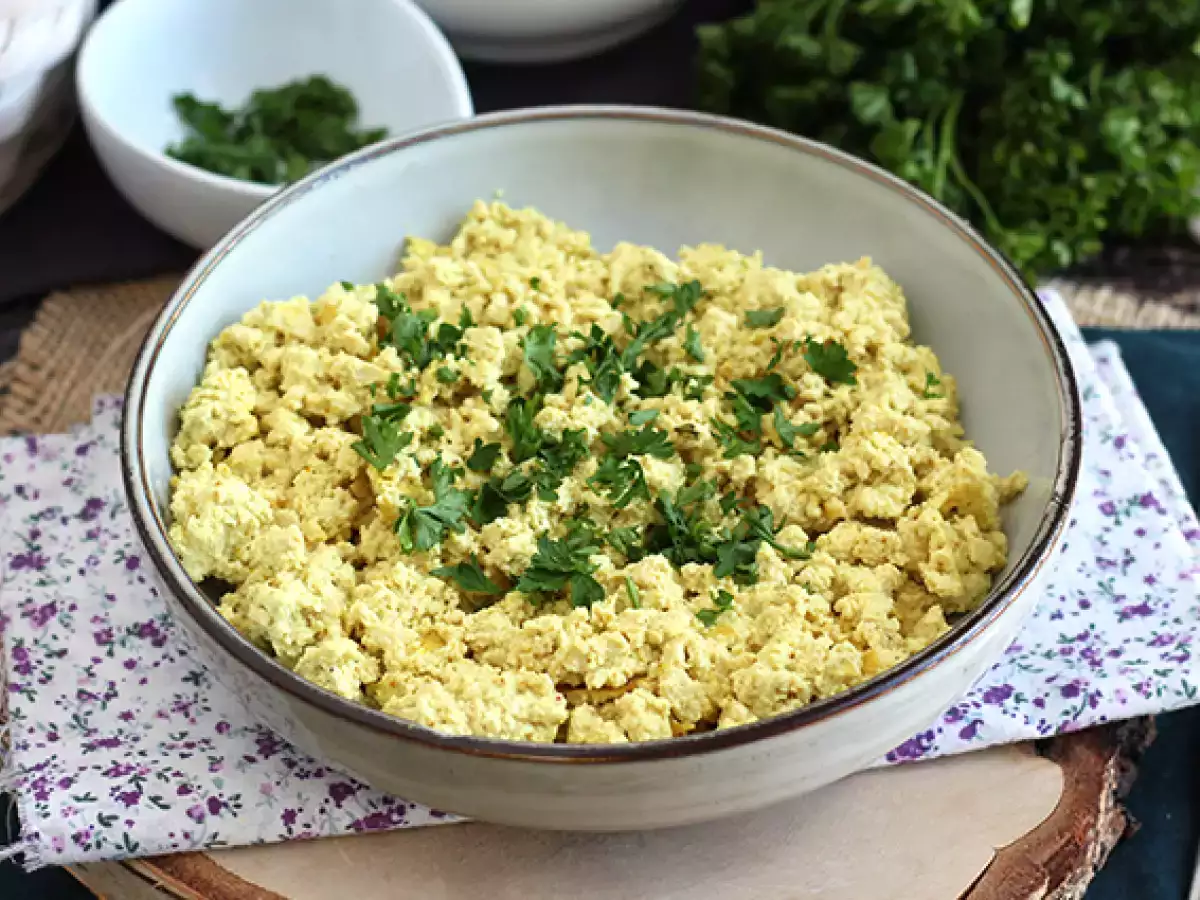 Recept Tofurántotta a rántotta helyett!