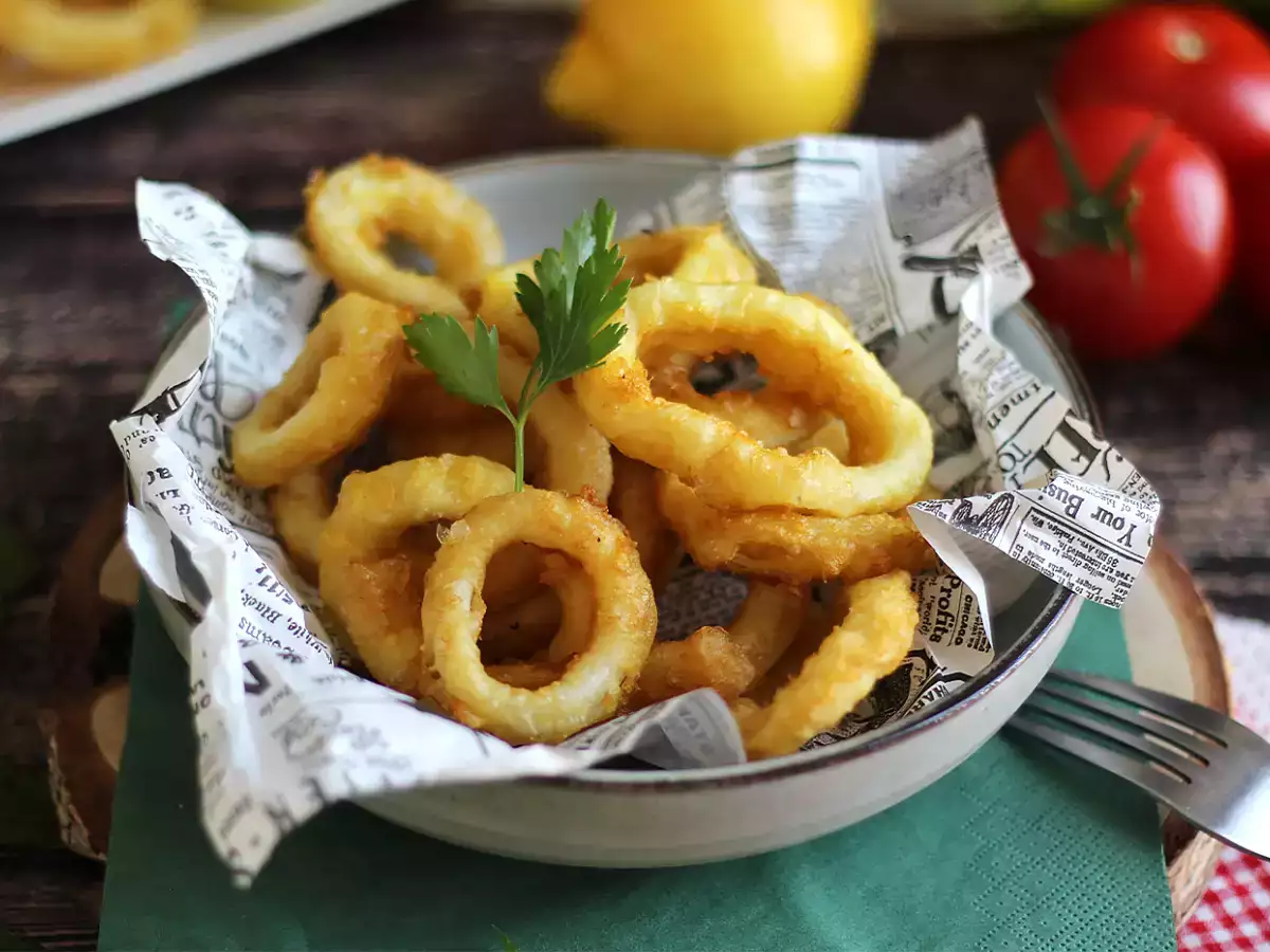 Recept Calamares a la romana - rántott tintahal tésztában
