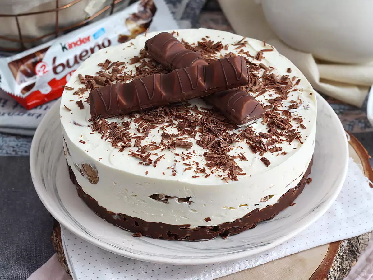 Recept Mesés sütés nélküli kinder bueno sajttorta