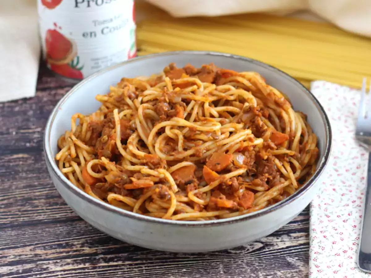 Recept Vegetáriánus spagetti bolognese!