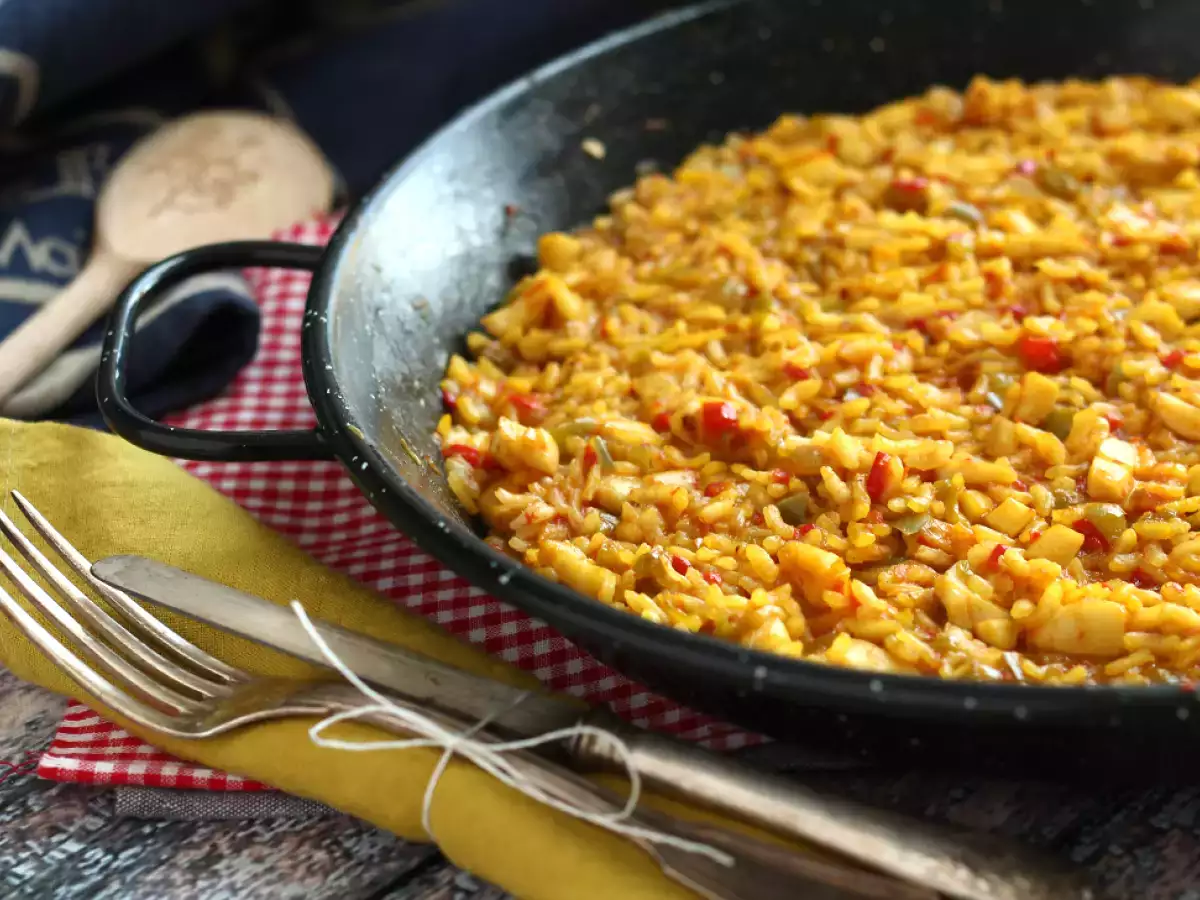 Recept Könnyű rizs tintahallal