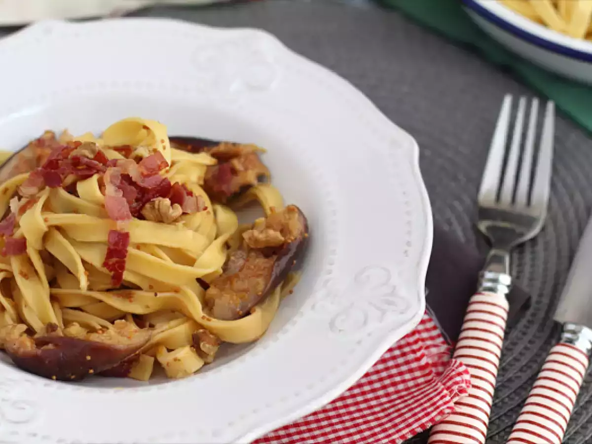 Recept Tészta fügével és pancettával