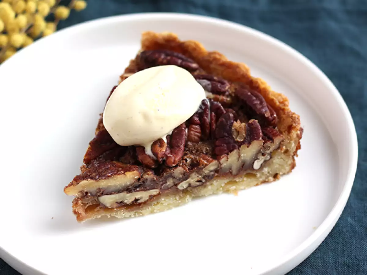 Recept Pekándiós pite. pekándiós pite
