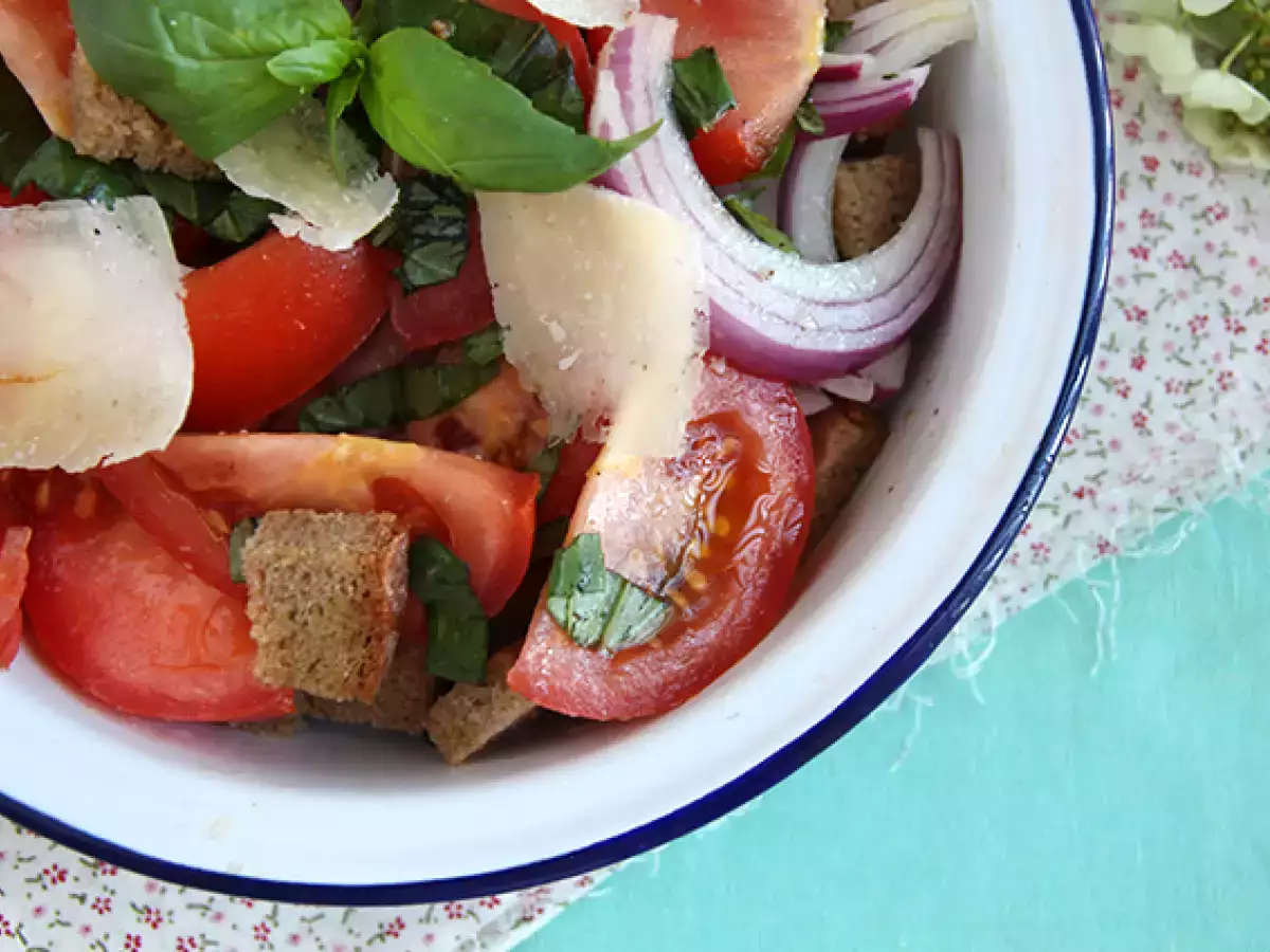 Recept Panzanella saláta