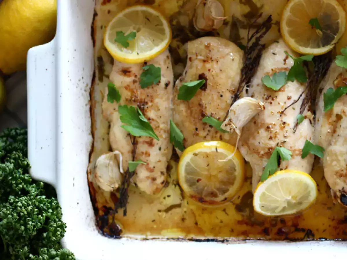 Recept Sült citromos csirke