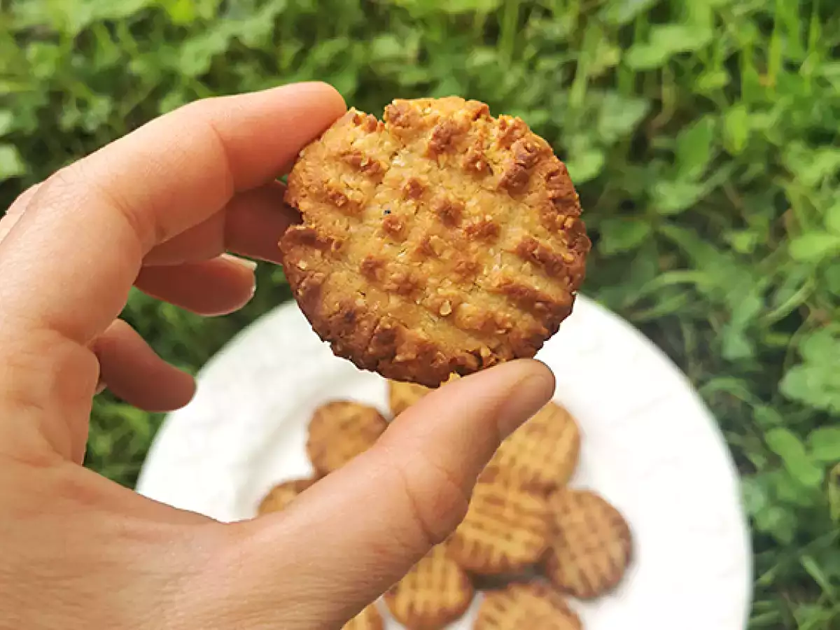 Recept Mogyoróvajas keksz - hozzáadott cukor nélkül