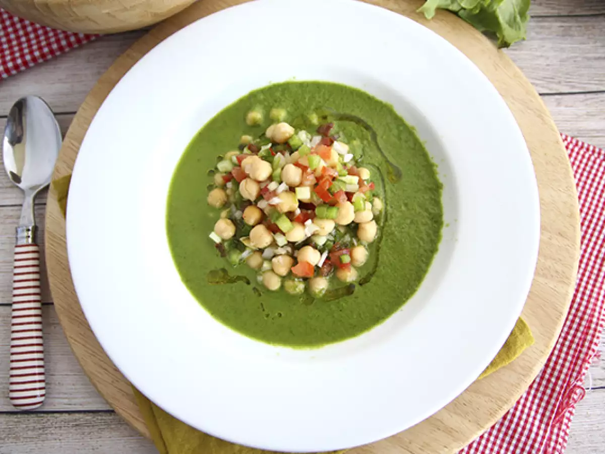 Recept Salátaleves és csicseriborsó saláta