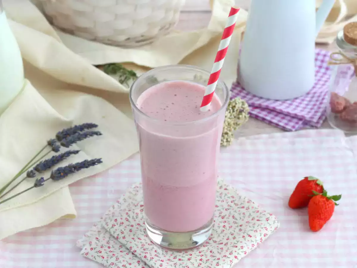 Recept Málna és eper turmix