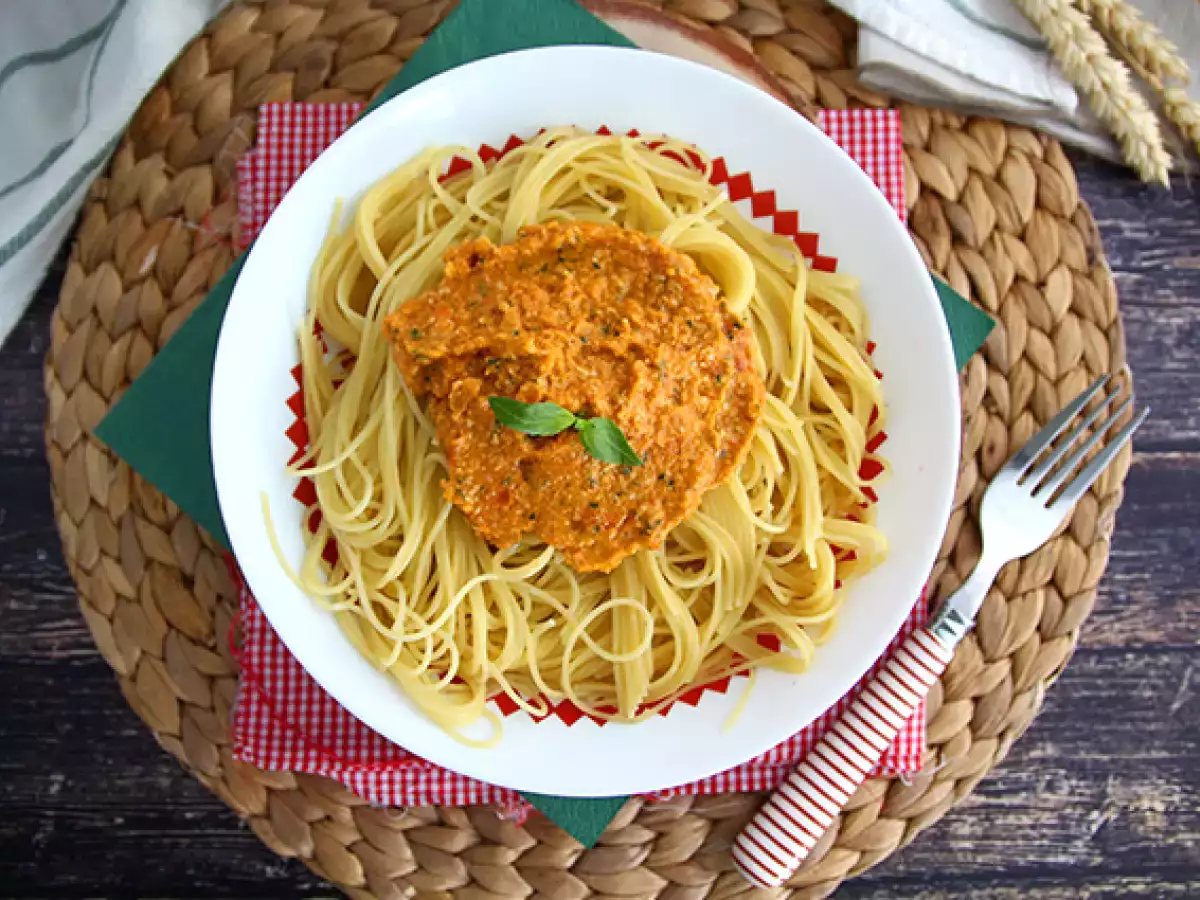 Recept Vörös pesto szósz