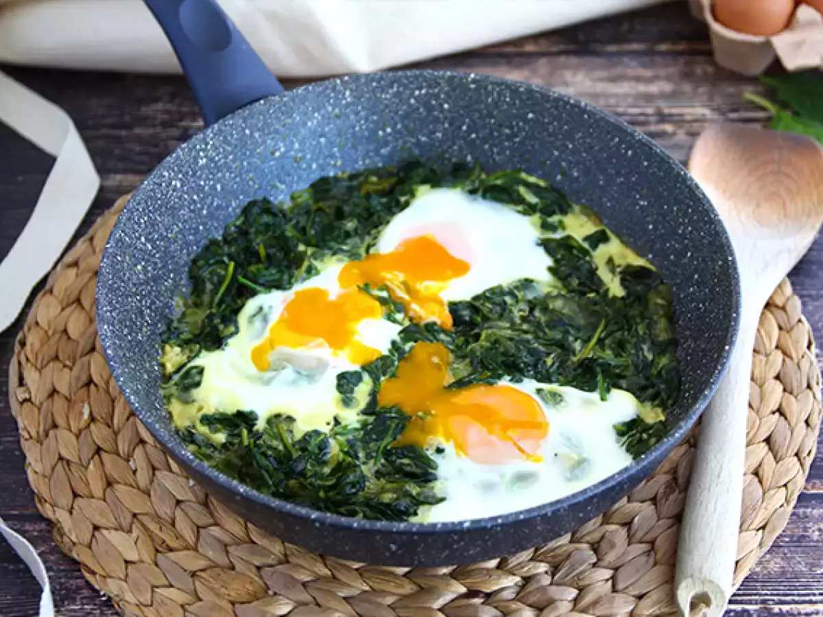 Recept Spenótkrém és tojás