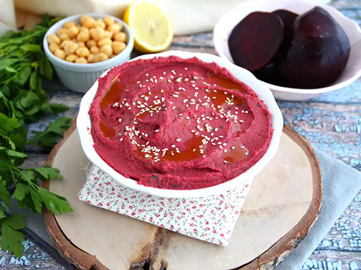 Recept Cékla hummusz