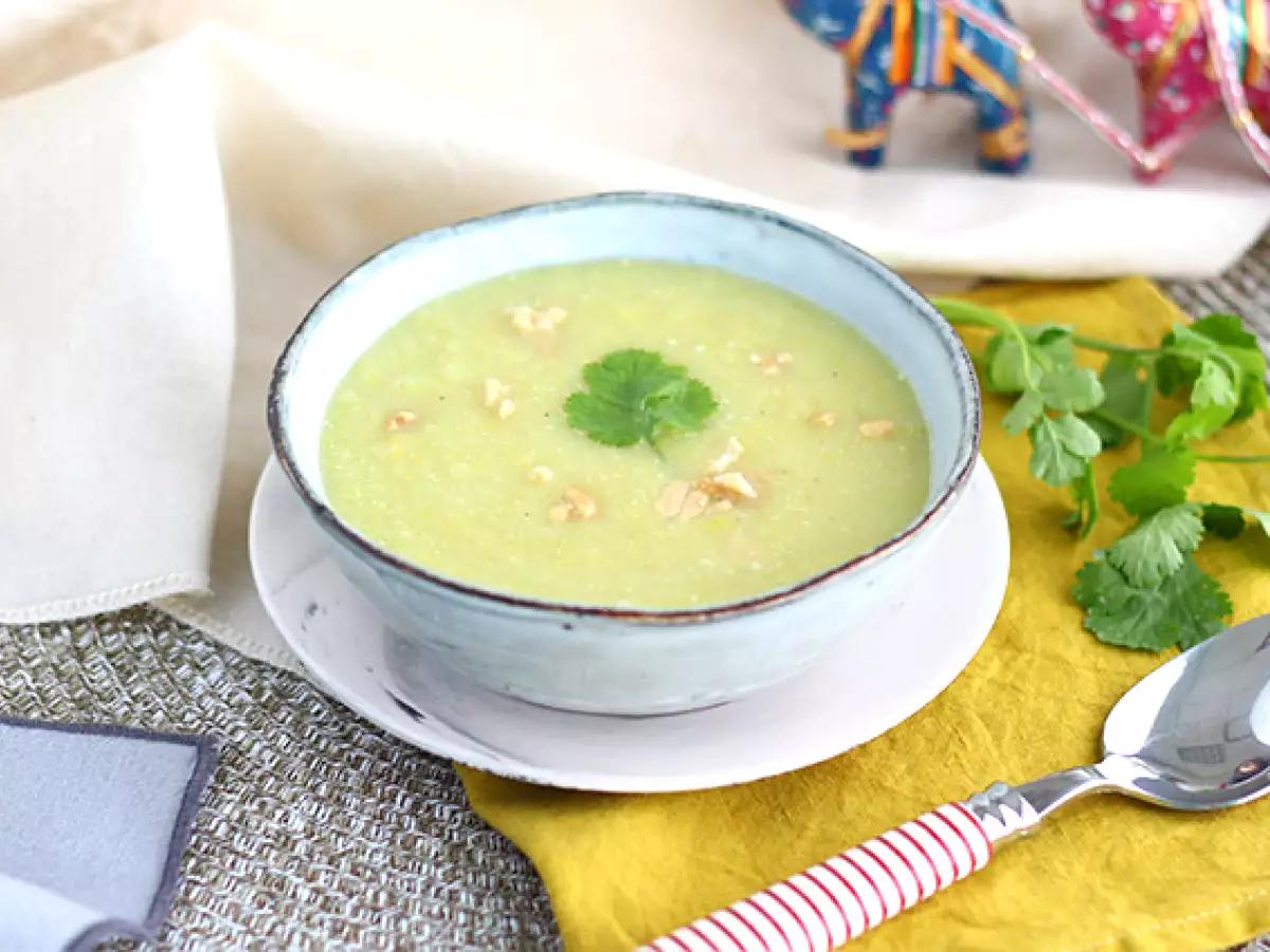 Recept Póréhagyma, kókusztej és curry leves