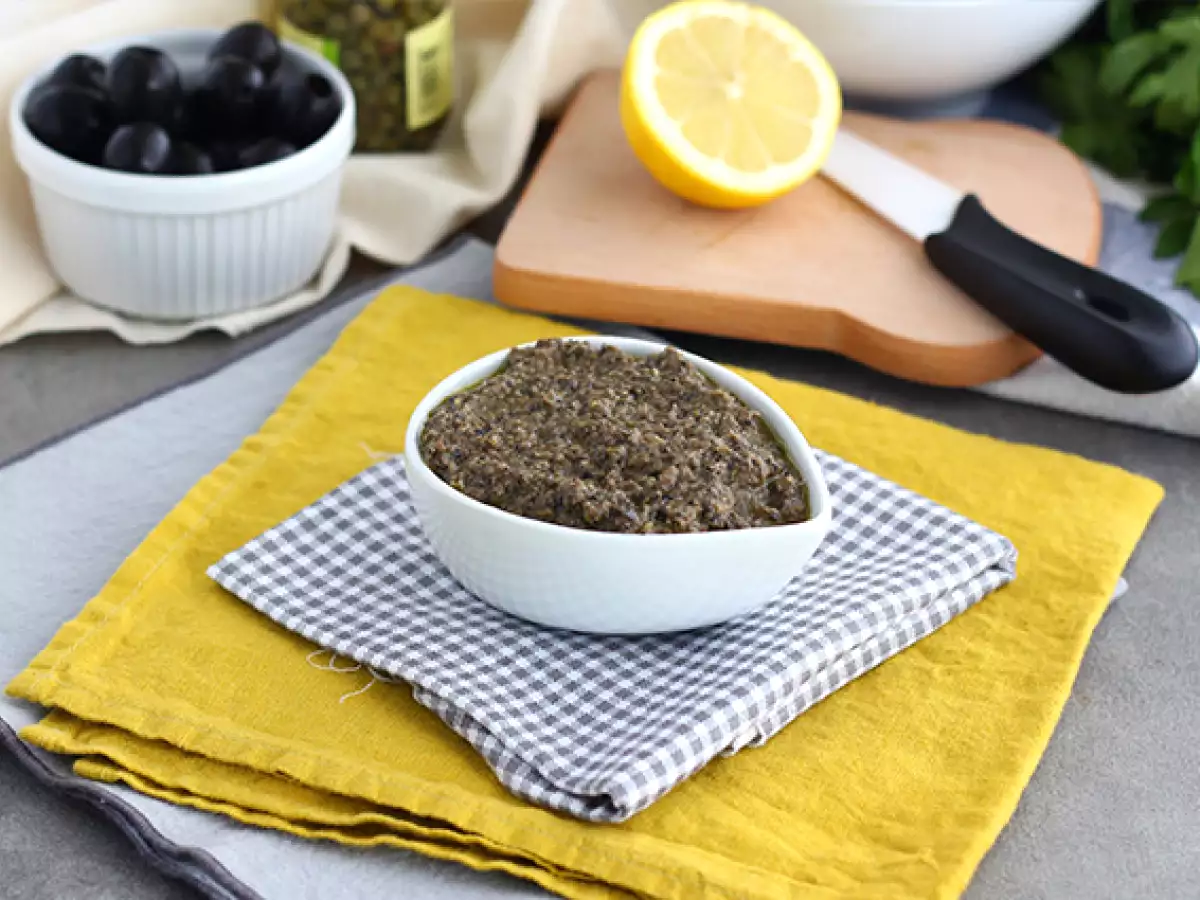 Recept Gyors tapenade fekete olajbogyóval