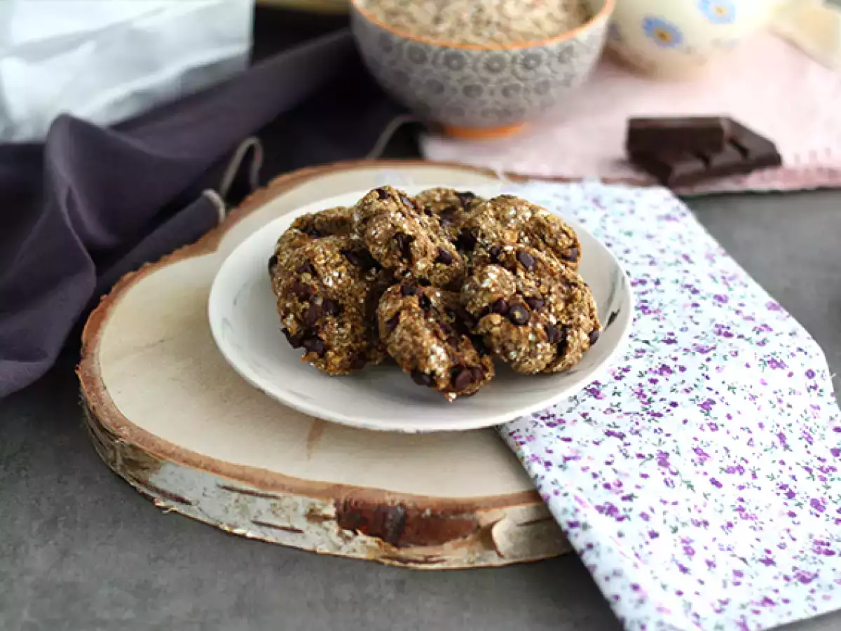 Recept 3 összetevőből álló banán és csokoládé sütik