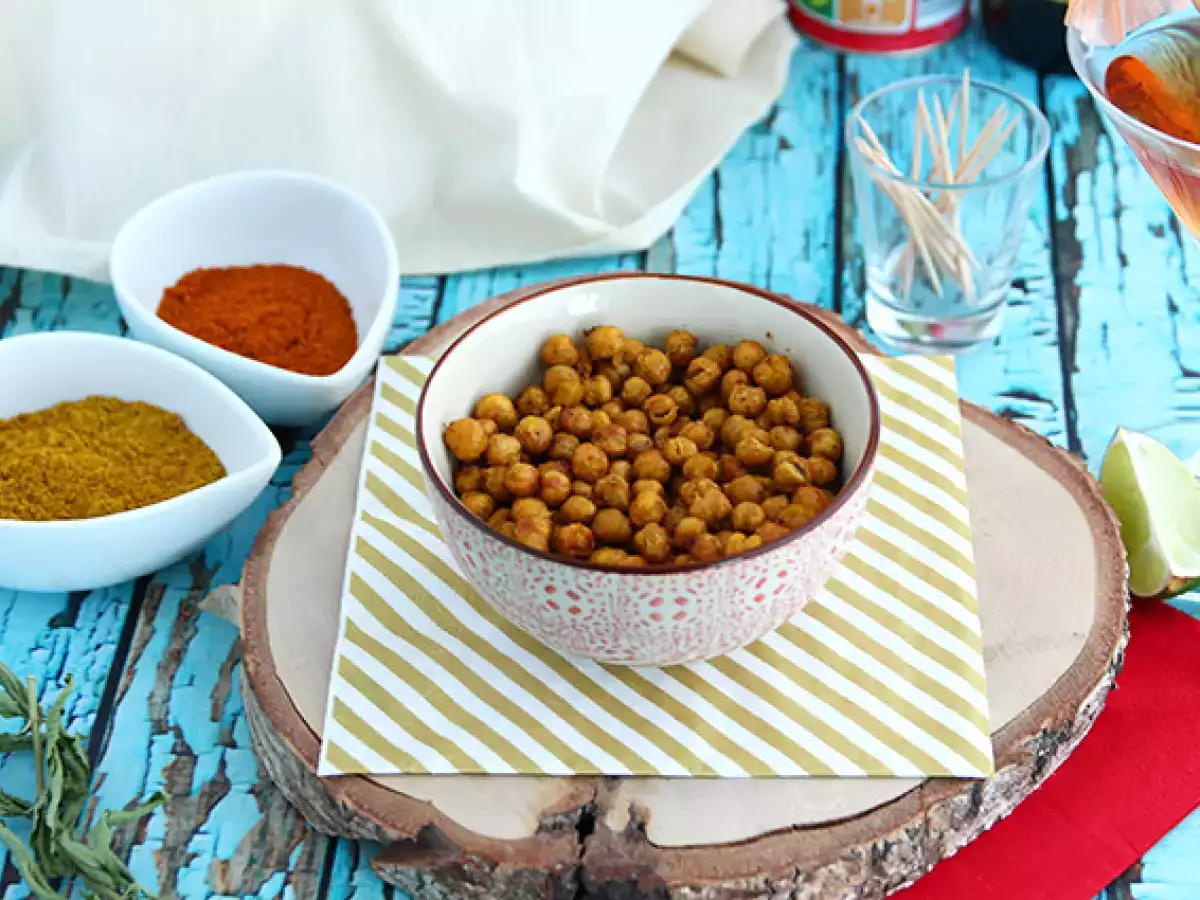 Recept Kemencében sült csicseriborsó curryvel