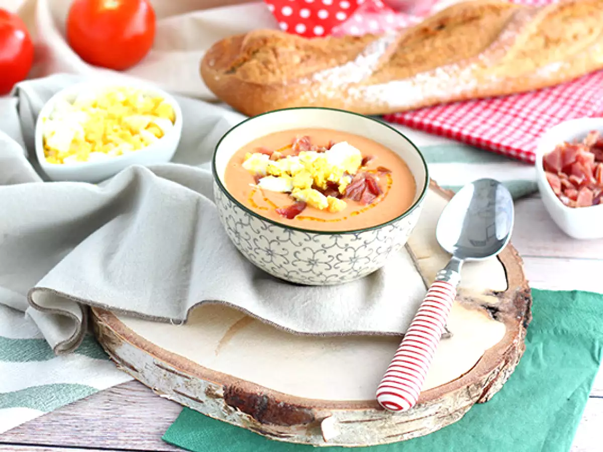 Recept Salmorejo, spanyol hideg leves