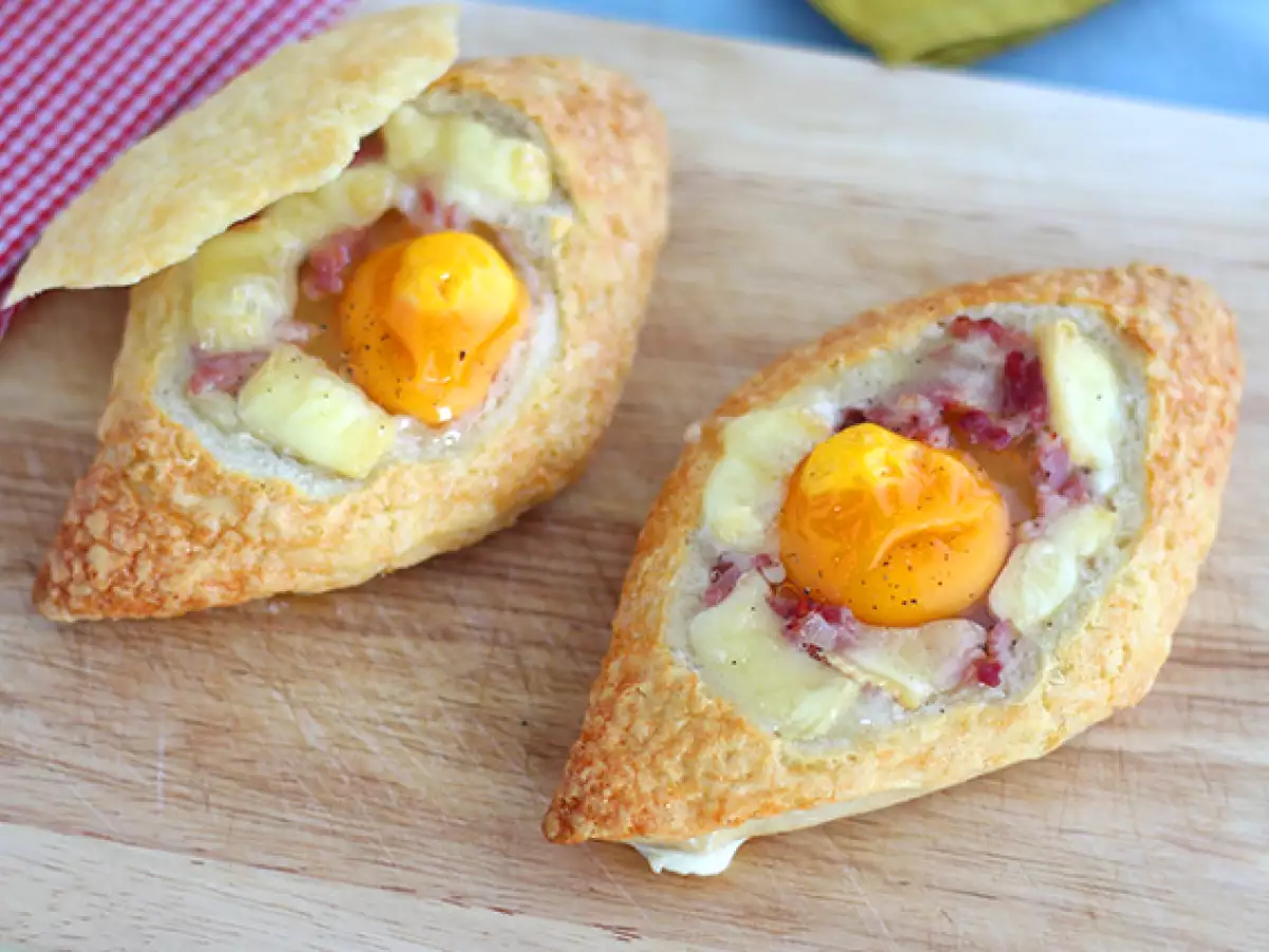 Recept Tojás csónakok munsterrel
