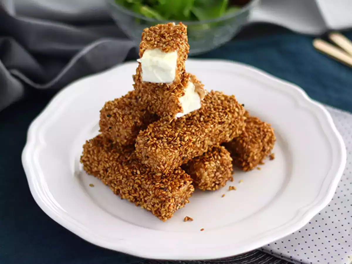 Recept Szezámos feta sajt rudak