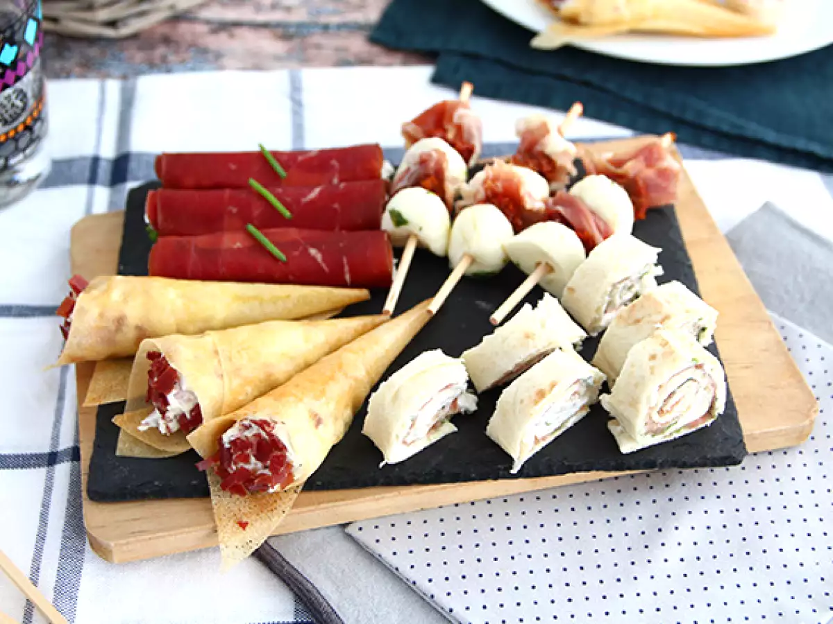 Recept Szárított húsos aperitifek kvartettje