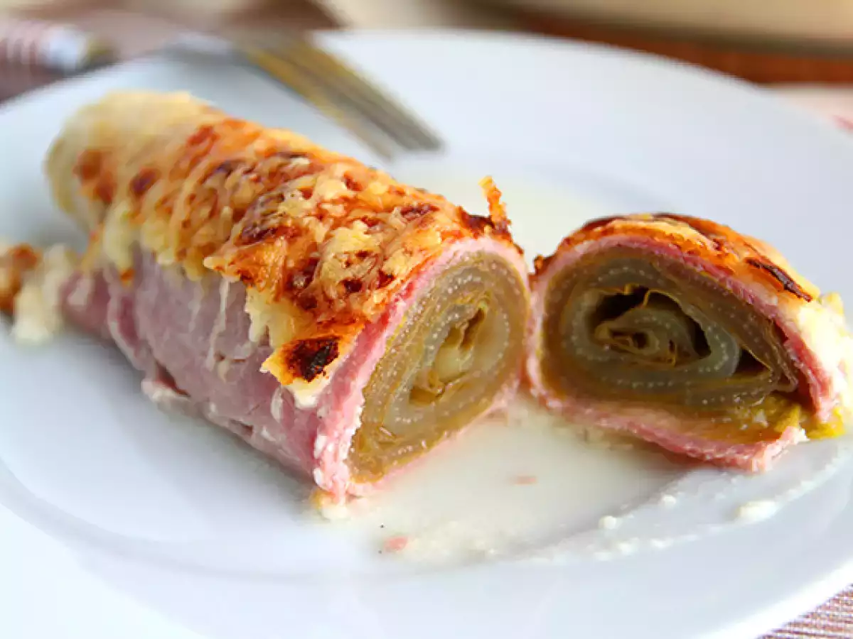 Recept Sonkás endívia gratin