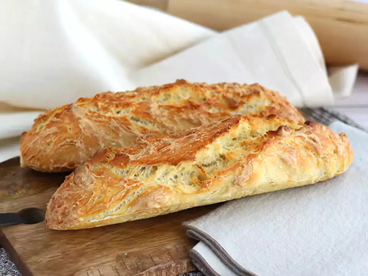 Recept Gyúrás nélküli expressz kenyérrudacskák