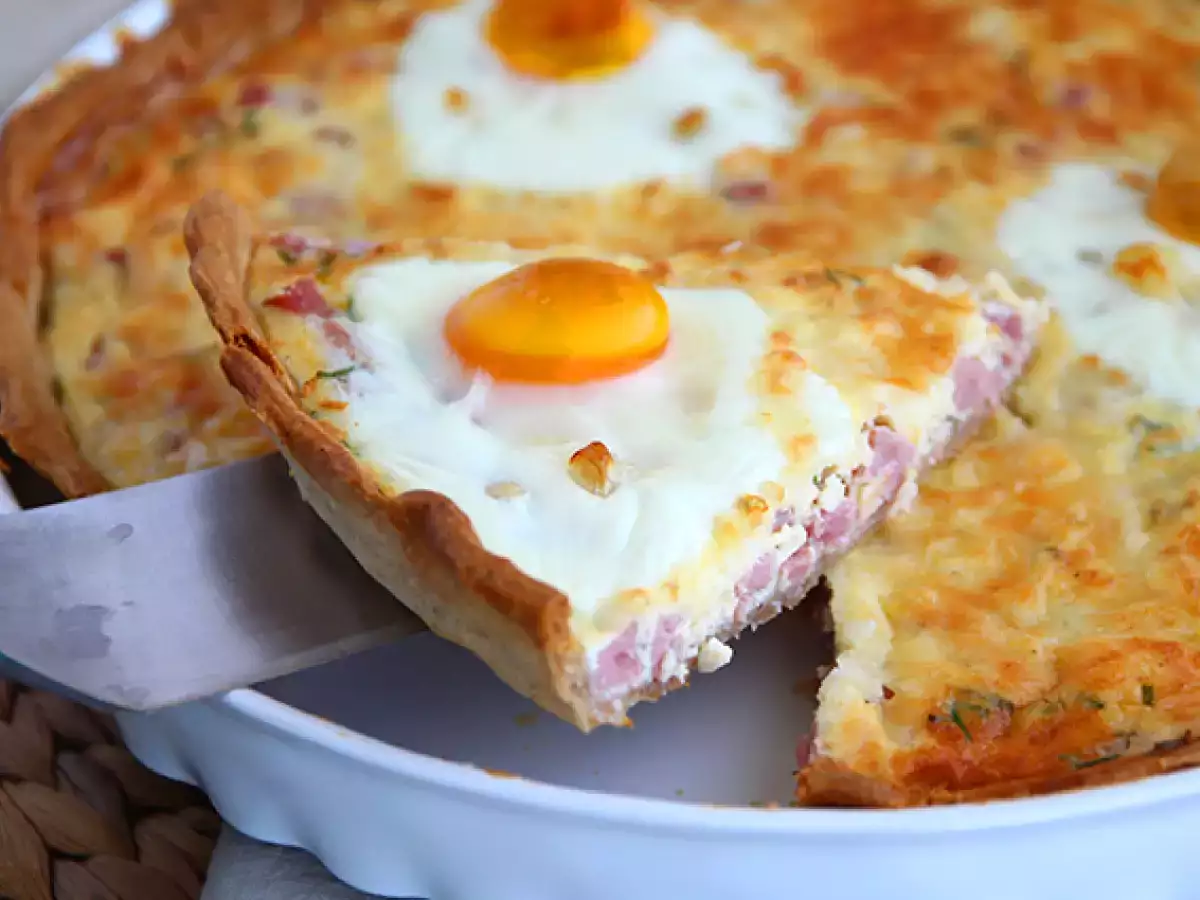 Recept Tojásos sonkás quiche