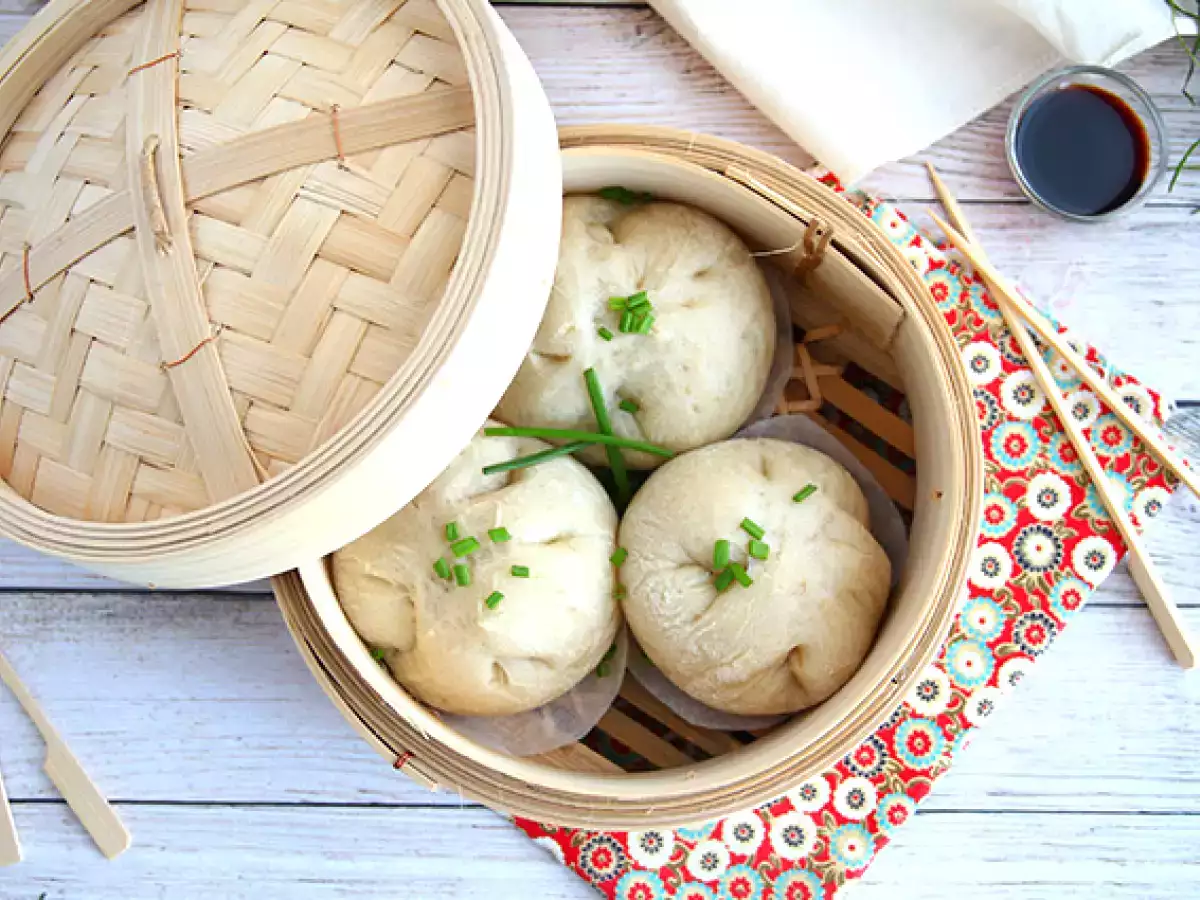 Recept Banh bao, kis párolt zsemle