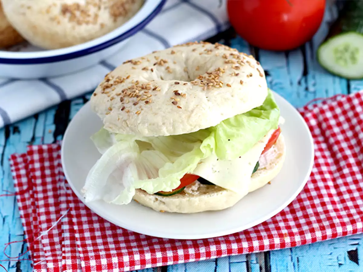 Recept Vegetáriánus bagel