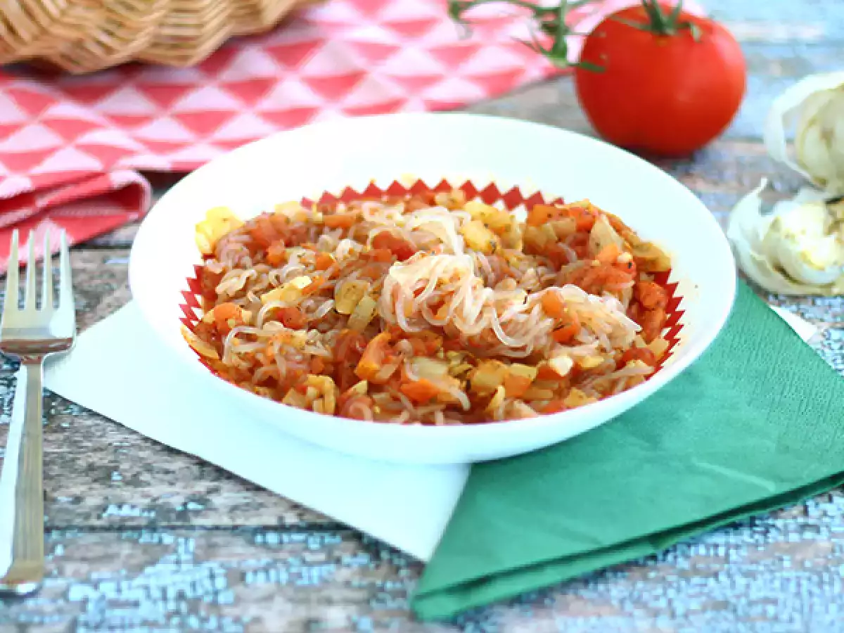 Recept Konjac spagetti provence-i stílusban
