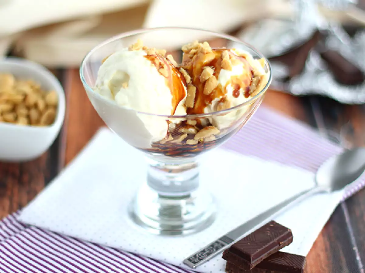 Recept Sundae, az édes amerikai fagylalt