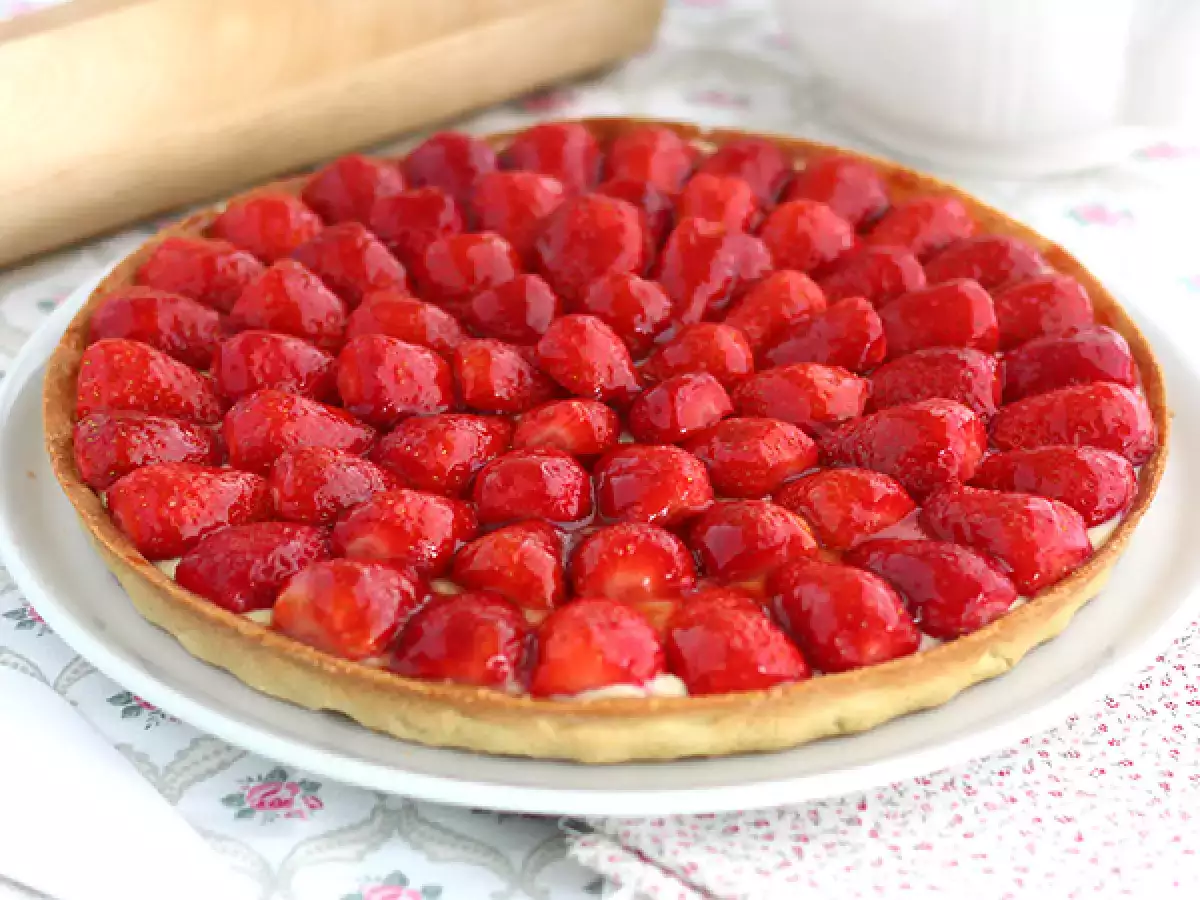 Recept Könnyű epres torta