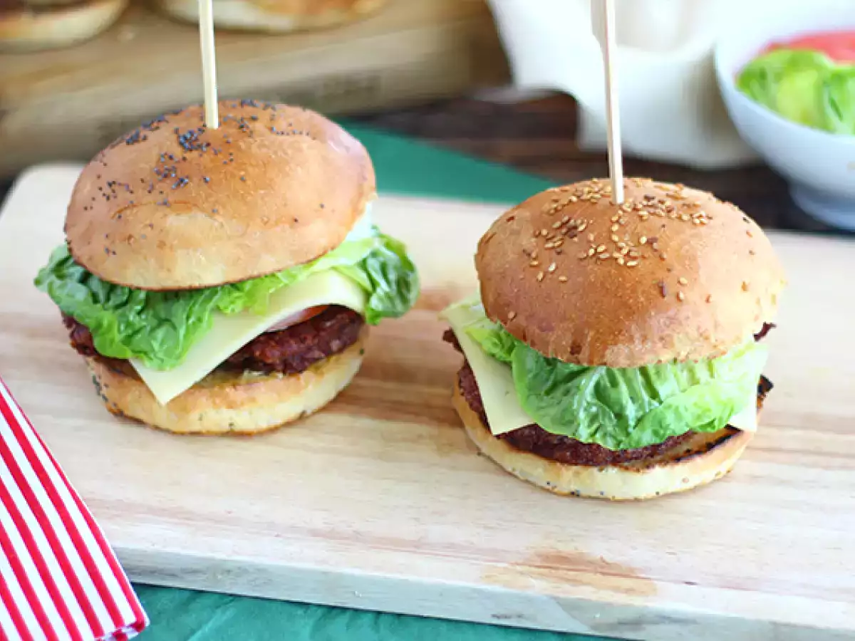 Recept Vegetáriánus vörösbab burger